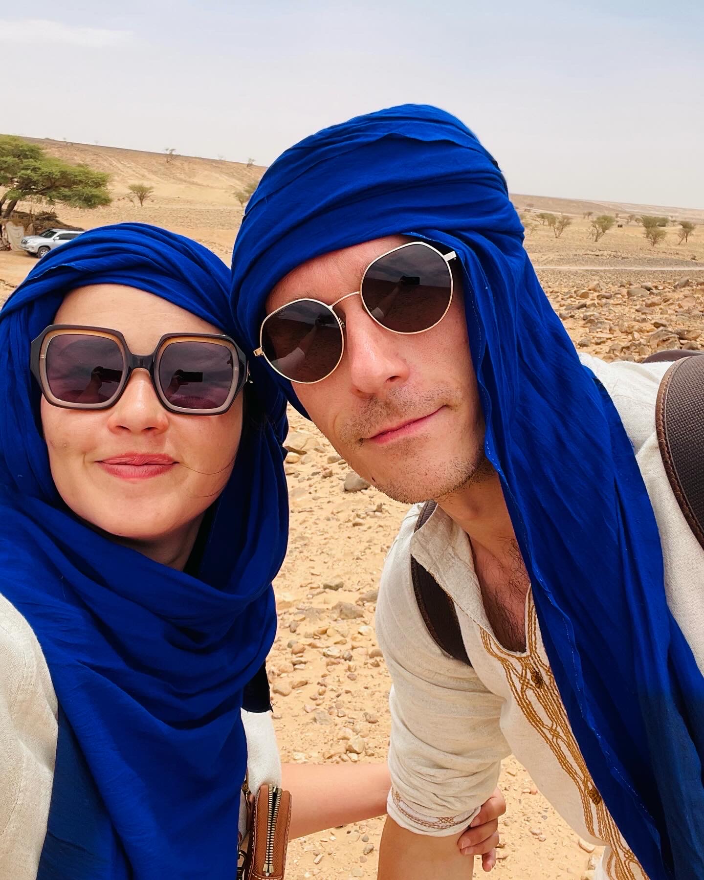 Turbans bleus dans le désert